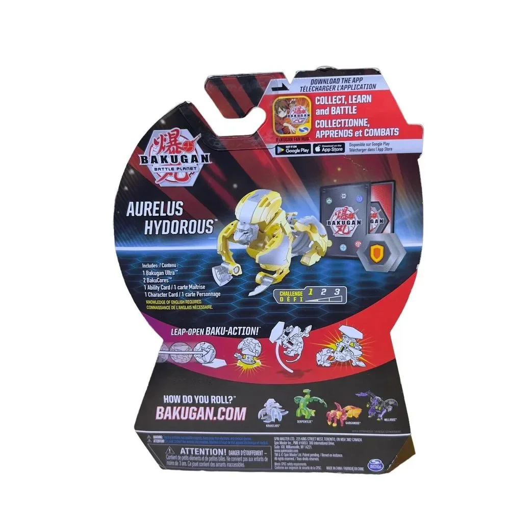 Bakugan Battle Brawlers Ultra Aurelus Hydorous Tan Spin Master Toy‎ - Ages 6+